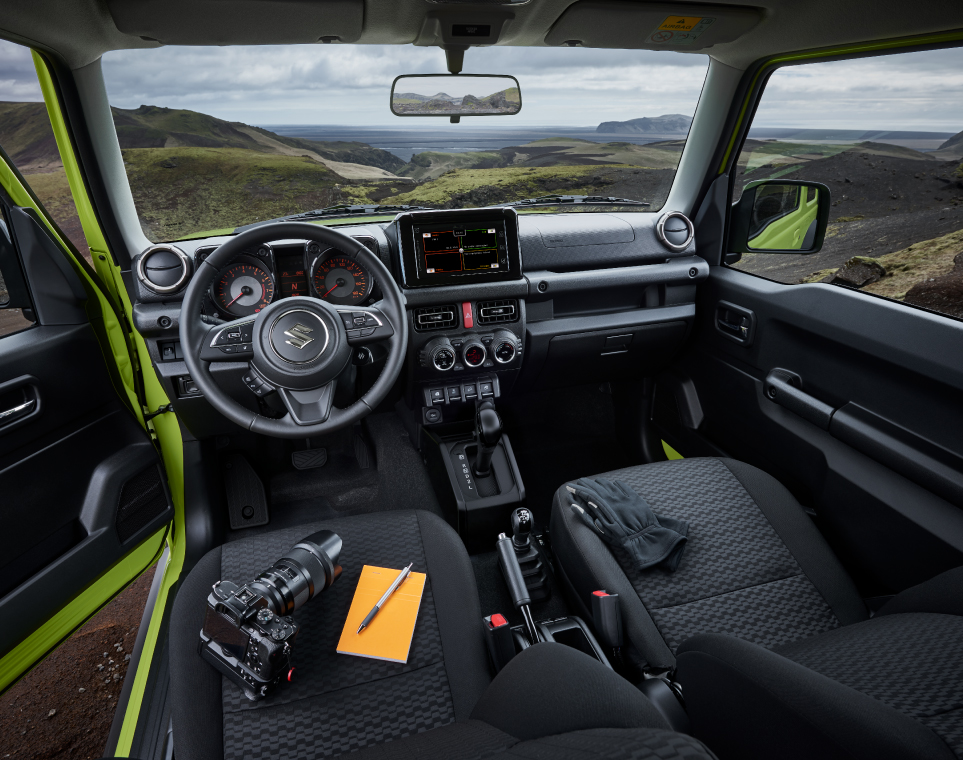 Interior resistente de la Suzuki Jimny 3 puertas